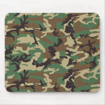 Woodland Camouflage Mouse Pad
