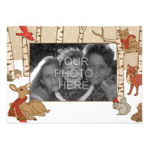 Woodland Christmas Card Announcements