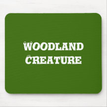 Woodland Creature. Green. Mouse Pad