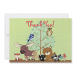 Woodland Critters Thank You Card invitations