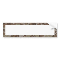 Woodland Desert Camouflage (with White) Bumper Stickers