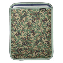 Woodland Digital Camouflage iPad Sleeve