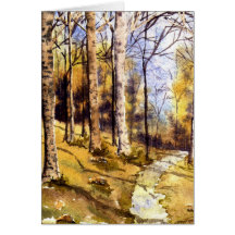 'Woodland Path' Card