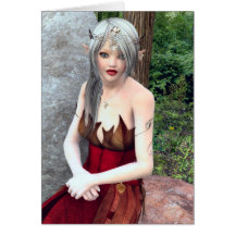 Woodland Princess Fantasy Greeting Card