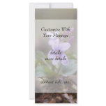 Woodland Violet Rack Card Design