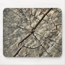 woodpile round mouse mat