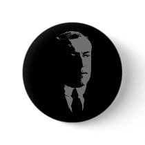 Woodrow Wilson silhouette Pinback Buttons