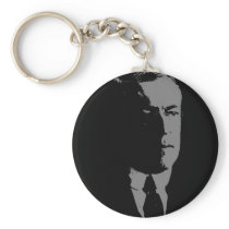 Woodrow Wilson silhouette Keychain