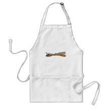 Woodturning Tools Crossed Roughing Gouge and Skew Apron