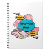 Woodward Diner Woodward Gifts By Gear4gearheads Note Books