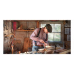 Woodworker - Carving - Carving a duck photo cards
