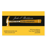 Woodworker Construction Hammer Business Cards