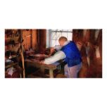 Woodworker - The master carpenter photo cards