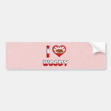 Woody, CA Bumper Sticker