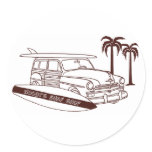 Woody's Surf Shop Sticker