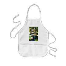 "Woody's Wild Ride" Whimsical Watercolor Aprons