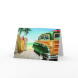 Woodysurfretro Greeting Card