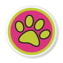 Woof F Refrigerator Magnet