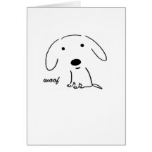 Woof Puppy Card