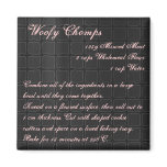 Woofy Chomps Recipe Magnet silk