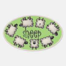 woollies oval stickers