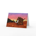 Woolly Mammoth Greeting Card
