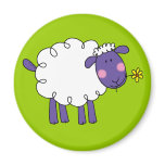 Woolly sheep magnets