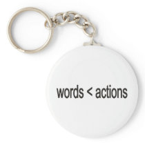 word < actions key chain