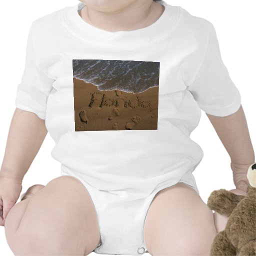 Word Florida in beach sand with wave coming T Shirt