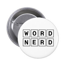 Word Nerd Pinback Buttons