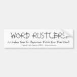 WORD RUSTLERS!!! - bumper sticker