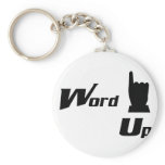 Word Up keychains