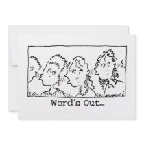 Word's out invitations
