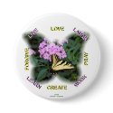 WORDS TO LIVE BY BUTTON PIN