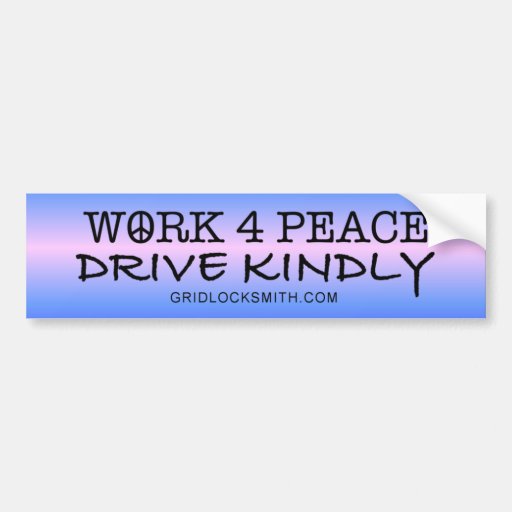 WORK4PEACE-DK BUMPER STICKERS