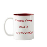 Work A Stockdog Australian Shepherd with Bull mugs