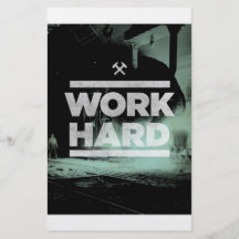 Work Hard Full Colour Flyer