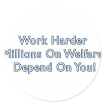 Work Harder Anti Obama Sticker