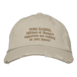 WORK HARDER, Millions of Obama's supporters are... embroidered hats