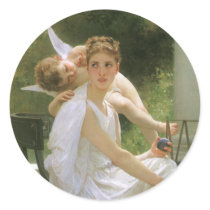 Work Interrupted by William Adolphe Bouguereau Stickers