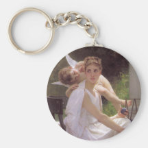 Work Interrupted, William-Adolphe Bouguereau Keychain
