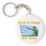 Work Is Vastly Over Rated Keychain