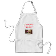 WORK joke Apron