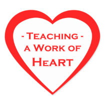 Work of Heart Heart Sticker