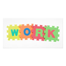 Work Photo Card Template