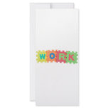 Work rack cards