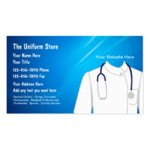 Work Uniform Supplies Business Cards