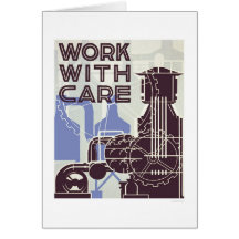 Work With Care 1937 WPA Card