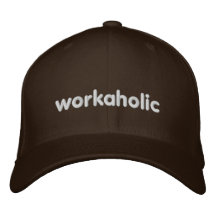Workaholic Fitted Baseball Cap