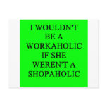 workaholic postcards